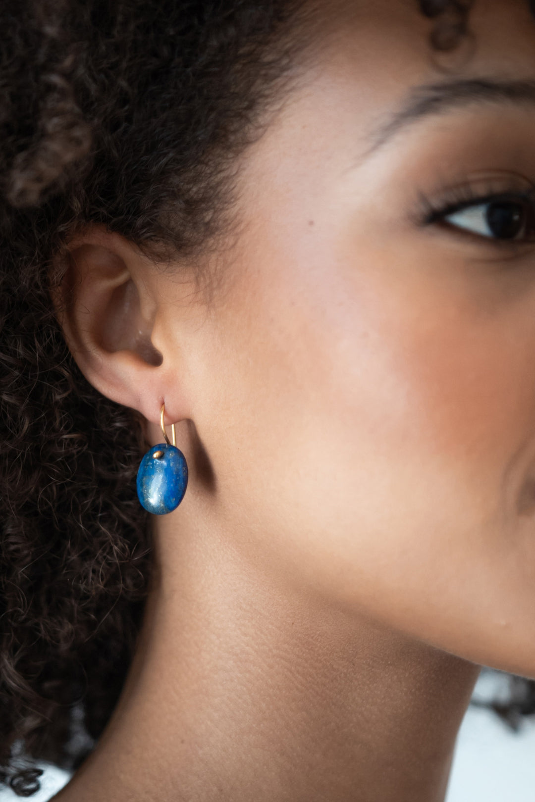 Lapis Lazuli Cabochon Drop earrings